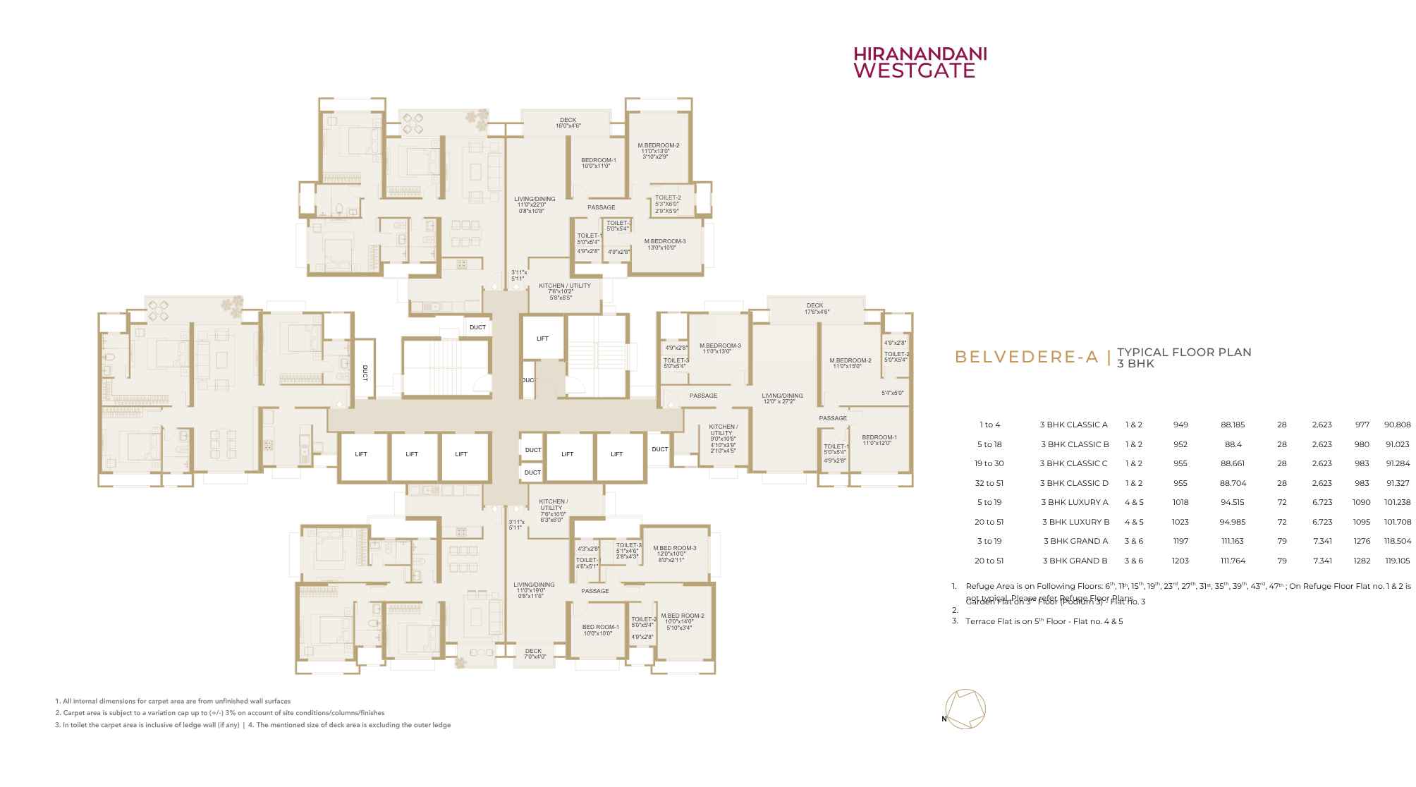 Hiranandani-Westgate-Typical-Floorplan-3-BHK-977-to-1282-sqft-Belvedere-A