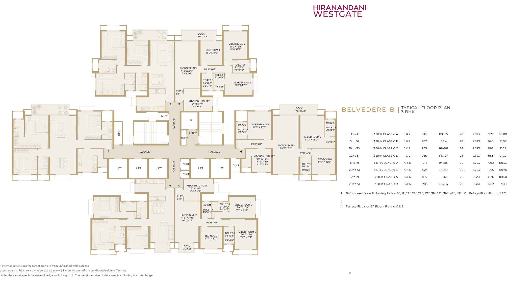 Hiranandani-Westgate-Typical-Floorplan-3-BHK-977-to-1282-sqft-Belvedere-B